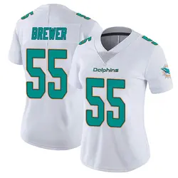 Nike Aaron Brewer Miami Dolphins Women's White limited Vapor Untouchable Jersey