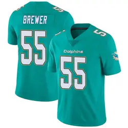 Nike Aaron Brewer Miami Dolphins Youth Limited Aqua Team Color Vapor Untouchable Jersey