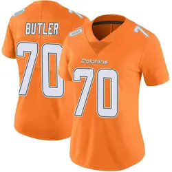Nike Adam Butler Miami Dolphins Women's Limited Orange Color Rush Jersey