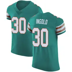Nike Alec Ingold Miami Dolphins Men's Elite Green Aqua Alternate Vapor Untouchable Jersey
