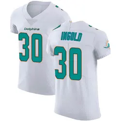Nike Alec Ingold Miami Dolphins Men's Elite White Vapor Untouchable Jersey