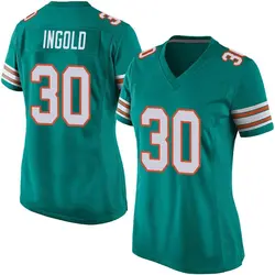 Nike Alec Ingold Miami Dolphins Women's Game Aqua Alternate Jersey