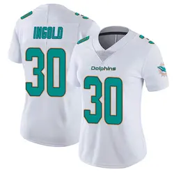 Nike Alec Ingold Miami Dolphins Women's White limited Vapor Untouchable Jersey