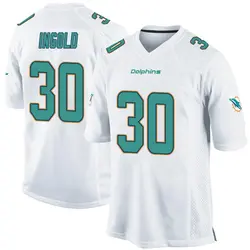 Nike Alec Ingold Miami Dolphins Youth Game White Jersey