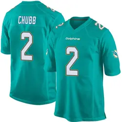 Nike Bradley Chubb Miami Dolphins Youth Game Aqua Team Color Jersey