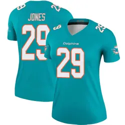 Nike Brandon Jones Miami Dolphins Women's Legend Aqua Jersey