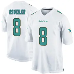 Nike Brock Osweiler Miami Dolphins Youth Game White Jersey