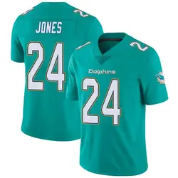 Nike Byron Jones Miami Dolphins Youth Limited Aqua Team Color Vapor Untouchable Jersey
