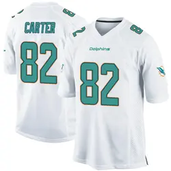 Nike Cethan Carter Miami Dolphins Men's Game White Jersey