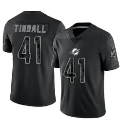 Nike Channing Tindall Miami Dolphins Men's Limited Black Reflective Jersey