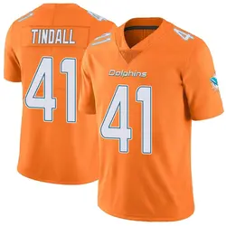 Nike Channing Tindall Miami Dolphins Men's Limited Orange Color Rush Jersey