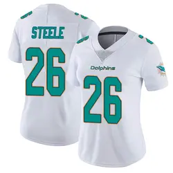 Nike Chris Steele Miami Dolphins Women's White limited Vapor Untouchable Jersey