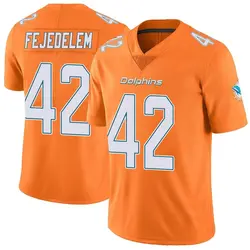 Nike Clayton Fejedelem Miami Dolphins Youth Limited Orange Color Rush Jersey