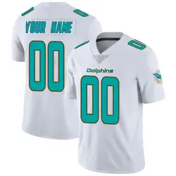 Nike Custom Miami Dolphins Youth White limited Vapor Untouchable Jersey