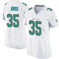 Nike D'Angelo Ross Miami Dolphins Women's Game White Jersey