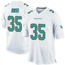 Nike D'Angelo Ross Miami Dolphins Youth Game White Jersey