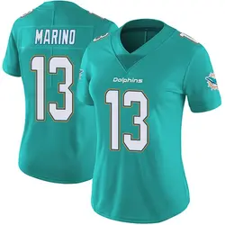 Nike Dan Marino Miami Dolphins Women's Limited Aqua Team Color Vapor Untouchable Jersey