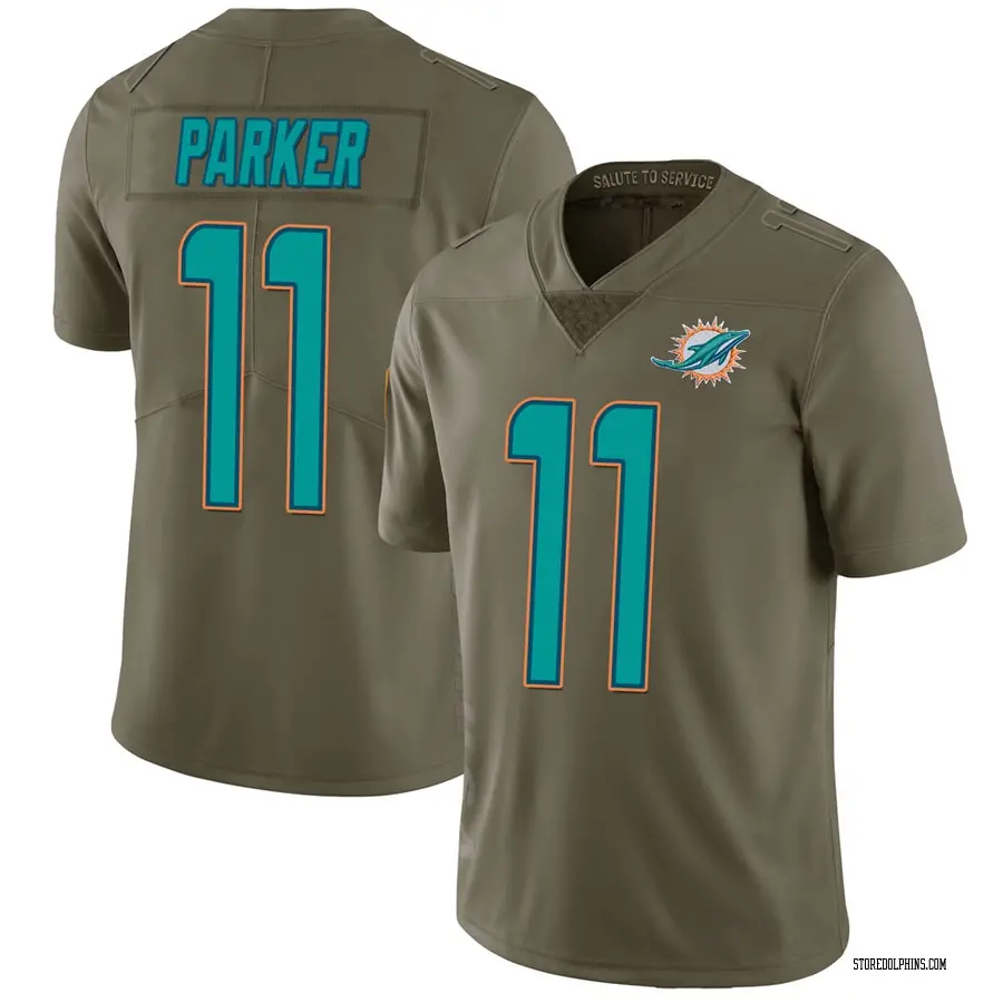 Nike DeVante Parker Miami Dolphins Youth Limited Green 2017 Salute to Service Jersey