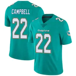 Nike Elijah Campbell Miami Dolphins Men's Limited Aqua Team Color Vapor Untouchable Jersey