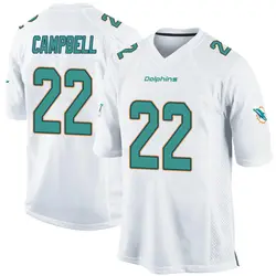 Nike Elijah Campbell Miami Dolphins Youth Game White Jersey