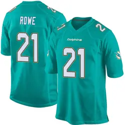 Nike Eric Rowe Miami Dolphins Youth Game Aqua Team Color Jersey
