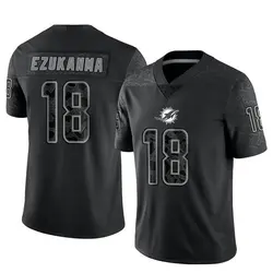 Nike Erik Ezukanma Miami Dolphins Men's Limited Black Reflective Jersey
