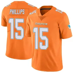Nike Jaelan Phillips Miami Dolphins Youth Limited Orange Color Rush Jersey