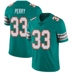 Nike Jamal Perry Miami Dolphins Youth Limited Aqua Alternate Vapor Untouchable Jersey