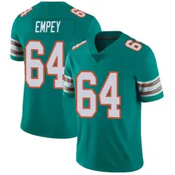 Nike James Empey Miami Dolphins Men's Limited Aqua Alternate Vapor Untouchable Jersey