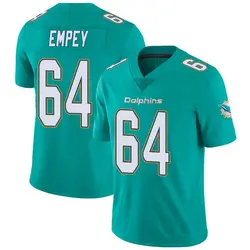 Nike James Empey Miami Dolphins Men's Limited Aqua Team Color Vapor Untouchable Jersey