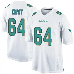 Nike James Empey Miami Dolphins Youth Game White Jersey