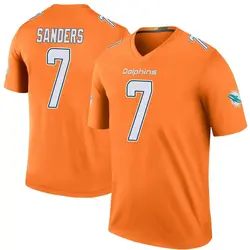 Nike Jason Sanders Miami Dolphins Men's Legend Orange Color Rush Jersey