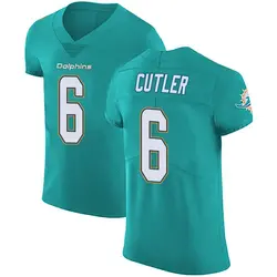 Nike Jay Cutler Miami Dolphins Men's Elite Green Aqua Team Color Vapor Untouchable Jersey