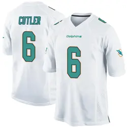 Nike Jay Cutler Miami Dolphins Men's Game White Jersey