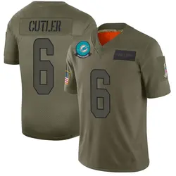 Nike Jay Cutler Miami Dolphins Men's Limited Camo 2019 Salute to Service Jersey
