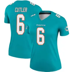 Nike Jay Cutler Miami Dolphins Women's Legend Aqua Jersey