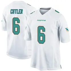 Nike Jay Cutler Miami Dolphins Youth Game White Jersey