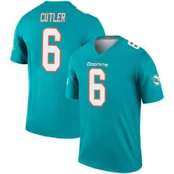Nike Jay Cutler Miami Dolphins Youth Legend Aqua Inverted Jersey