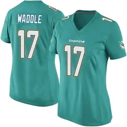 Nike Jaylen Waddle Miami Dolphins Women's Game Aqua Team Color Jersey