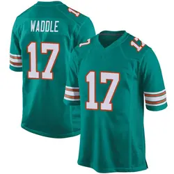 Nike Jaylen Waddle Miami Dolphins Youth Game Aqua Alternate Jersey