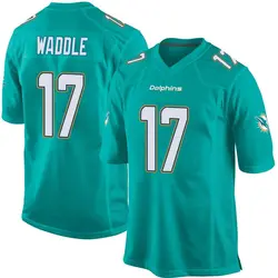 Nike Jaylen Waddle Miami Dolphins Youth Game Aqua Team Color Jersey