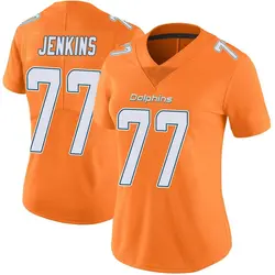 Nike John Jenkins Miami Dolphins Women's Limited Orange Color Rush Jersey