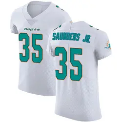 Nike John Saunders Jr. Miami Dolphins Men's Elite White Vapor Untouchable Jersey