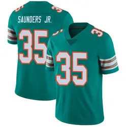 Nike John Saunders Jr. Miami Dolphins Men's Limited Aqua Alternate Vapor Untouchable Jersey