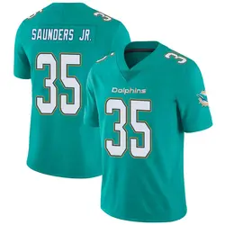 Nike John Saunders Jr. Miami Dolphins Men's Limited Aqua Team Color Vapor Untouchable Jersey