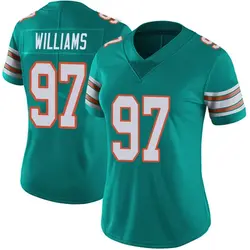 Nike Jordan Williams Miami Dolphins Women's Limited Aqua Alternate Vapor Untouchable Jersey