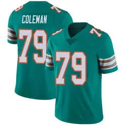 Nike Larnel Coleman Miami Dolphins Men's Limited Aqua Alternate Vapor Untouchable Jersey