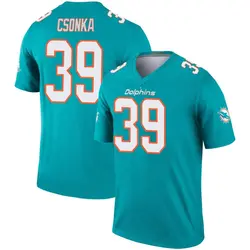Nike Larry Csonka Miami Dolphins Men's Legend Aqua Jersey