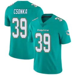 Nike Larry Csonka Miami Dolphins Men's Limited Aqua Team Color Vapor Untouchable Jersey
