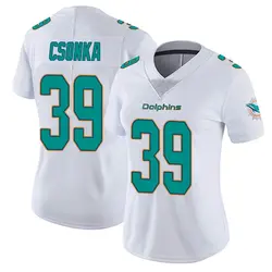 Nike Larry Csonka Miami Dolphins Women's White limited Vapor Untouchable Jersey